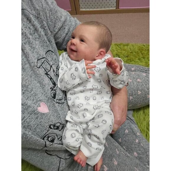18 Inch Reborn Baby Dolls Real Life Newborn Baby Dolls Silicone Full Body Boy - Picture 1 of 5